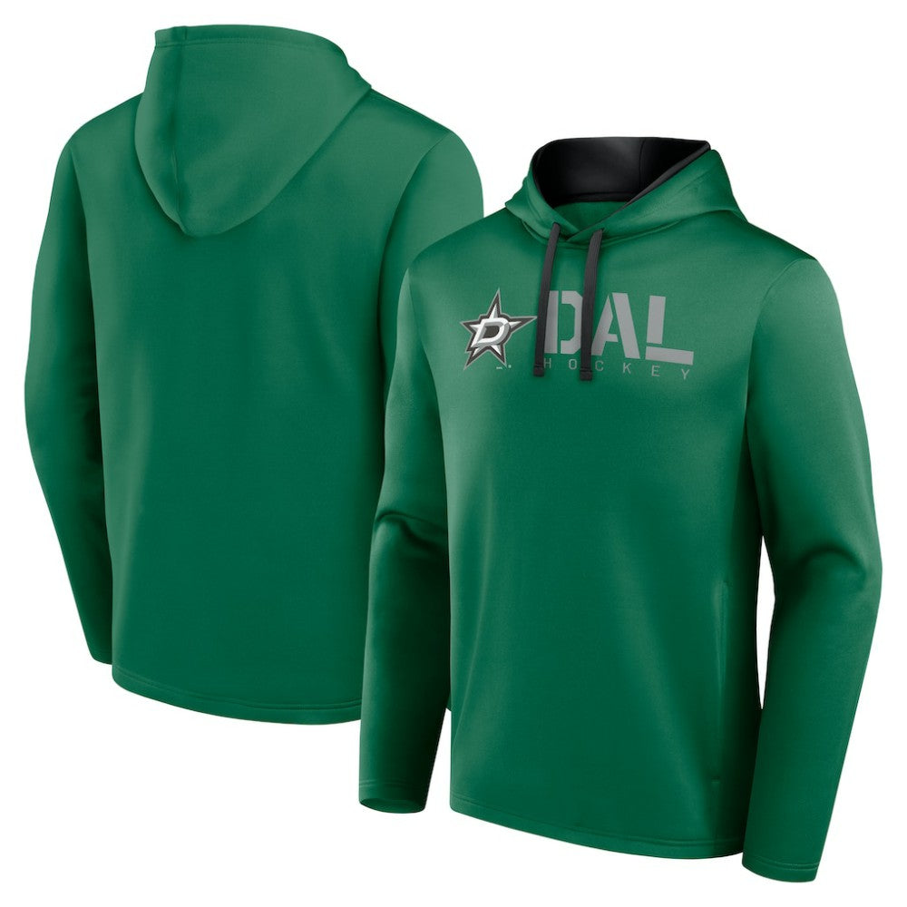 NHL Kelly Green Dallas Stars Logo Athletic Head Start Pullover Hoodie