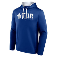 NHL Blue Toronto Maple Leafs Logo Athletic Head Start Pullover Hoodie