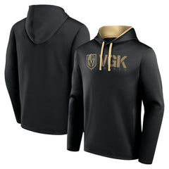 NHL Black Vegas Golden Knights Logo Athletic Head Start Pullover Hoodie