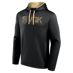 NHL Black Vegas Golden Knights Logo Athletic Head Start Pullover Hoodie