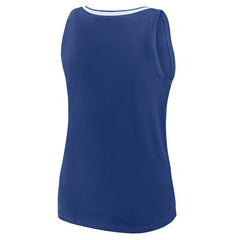 NHL Blue Tampa Bay Lightning Logo Athletic Women's Stellar Win V-Neck Tank Top