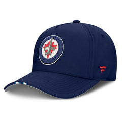 NHL Navy Winnipeg Jets Fanatics 2025 NHL Draft Authentic Pro On-Stage Podium A-Frame Adjustable Hat