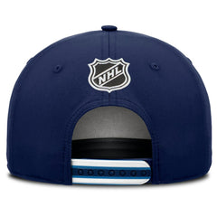 NHL Navy Winnipeg Jets Fanatics 2025 NHL Draft Authentic Pro On-Stage Podium A-Frame Adjustable Hat
