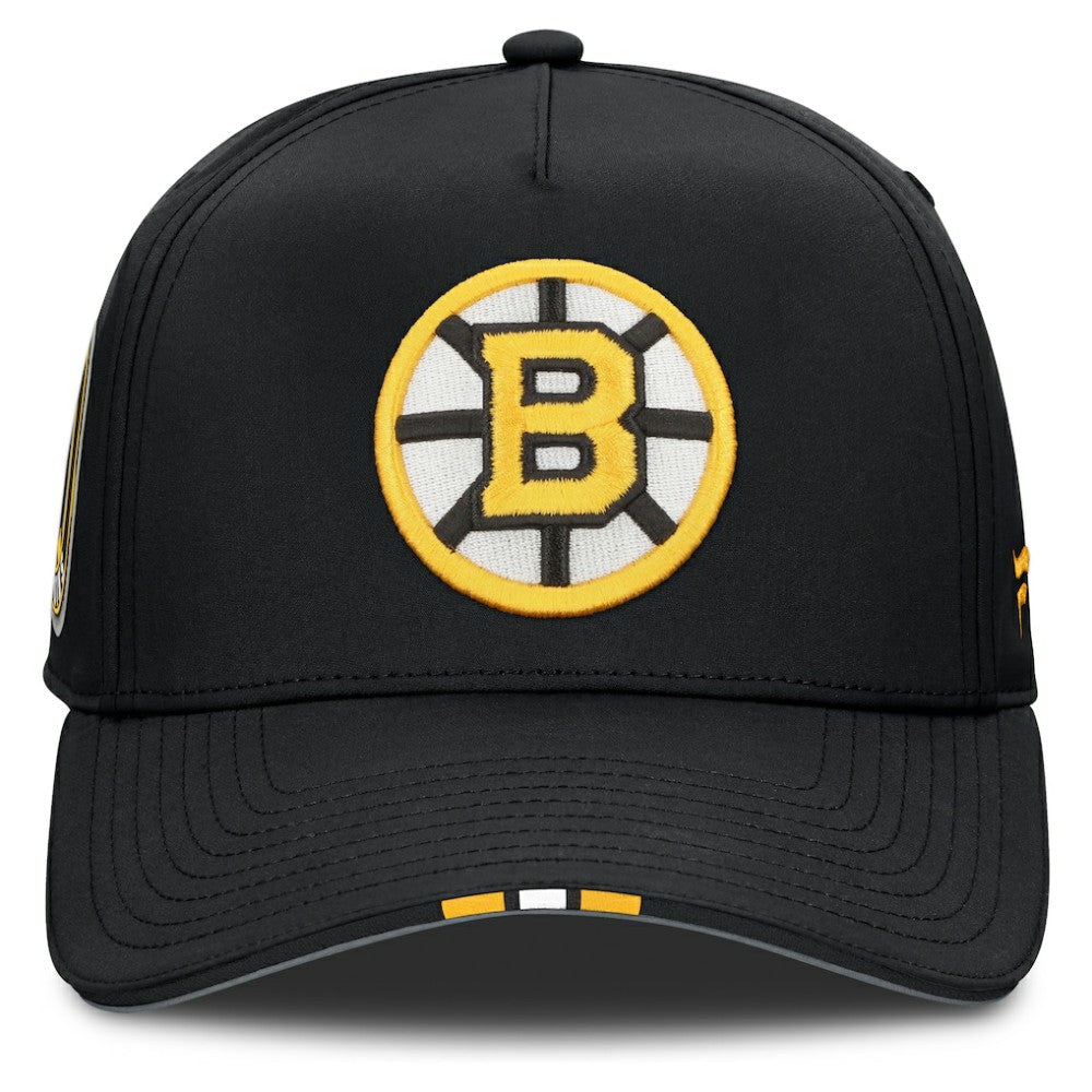 NHL Black Boston Bruins Fanatics 2025 NHL Draft Authentic Pro On-Stage Podium A-Frame Adjustable Hat
