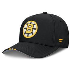NHL Black Boston Bruins Fanatics 2025 NHL Draft Authentic Pro On-Stage Podium A-Frame Adjustable Hat