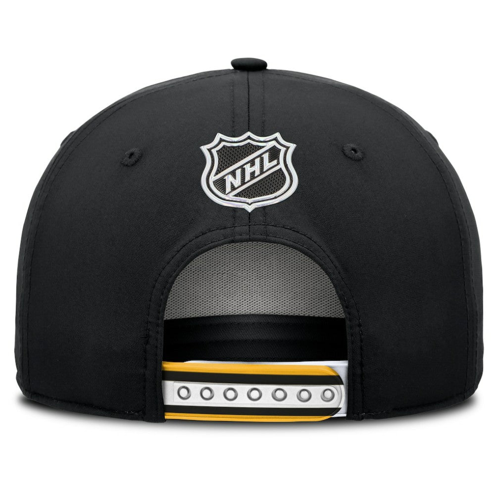 NHL Black Boston Bruins Fanatics 2025 NHL Draft Authentic Pro On-Stage Podium A-Frame Adjustable Hat
