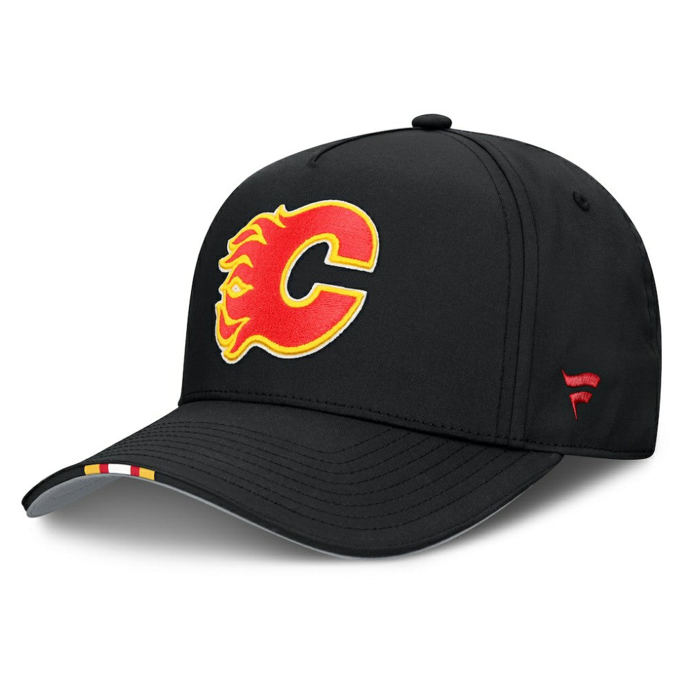 NHL Black Calgary Flames Fanatics 2025 NHL Draft Authentic Pro On-Stage Podium A-Frame Adjustable Hat