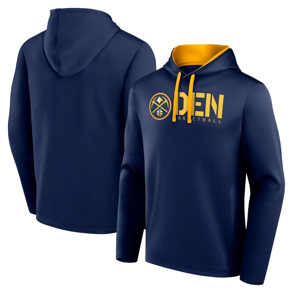 NBA Denver Nuggets Logo Athletic Head Start Pullover Hoodie sale
