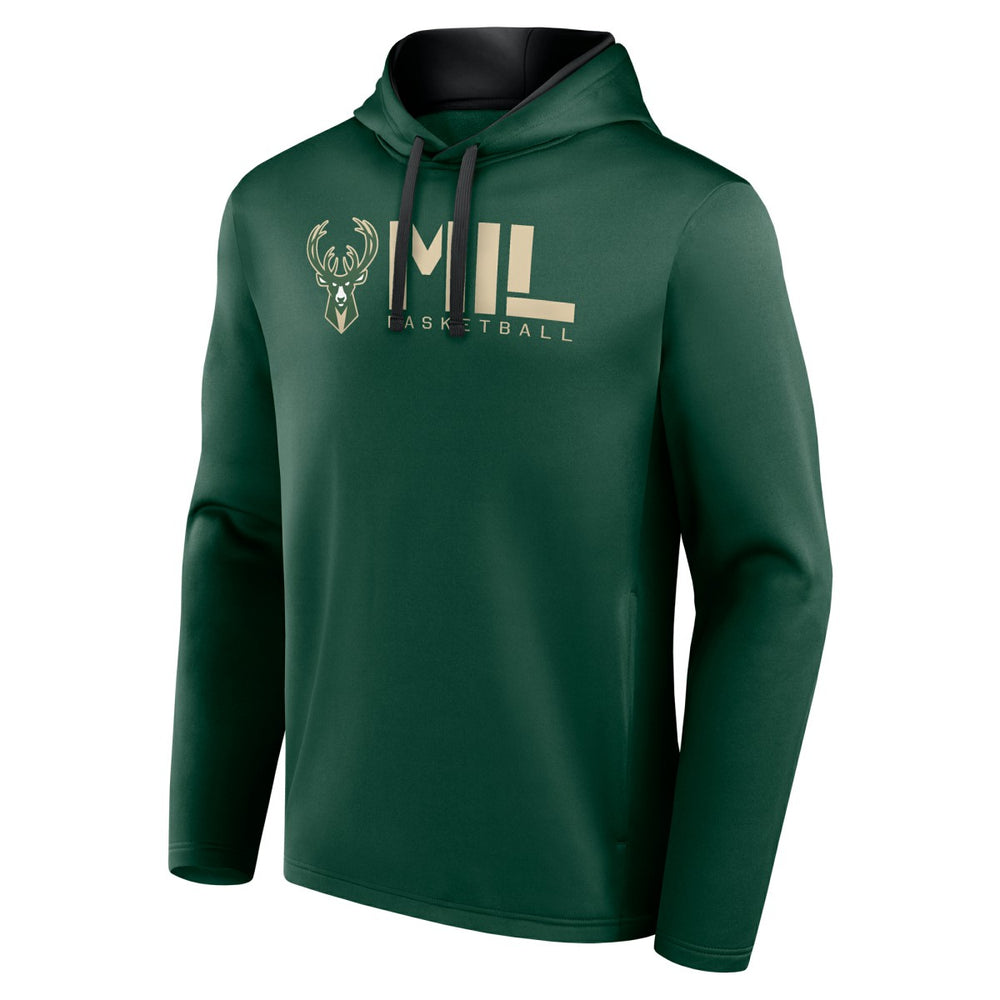 NBA Milwaukee Bucks Logo Athletic Head Start Pullover Hoodie