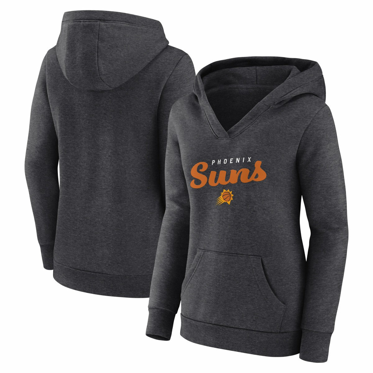 NBA Phoenix Suns Logo Athletic Women's Triumphant V-Neck Pullover Hoodie