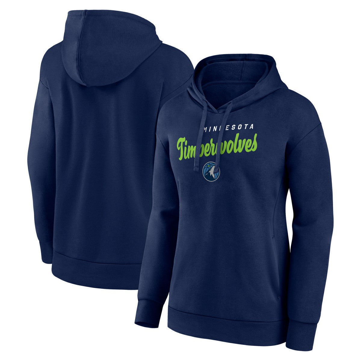 NBA Minnesota Timberwolves Logo Athletic Women's Triumphant V-Neck Pullover Hoodie