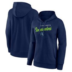 NBA Minnesota Timberwolves Logo Athletic Women's Triumphant V-Neck Pullover Hoodie
