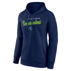 NBA Minnesota Timberwolves Logo Athletic Women's Triumphant V-Neck Pullover Hoodie