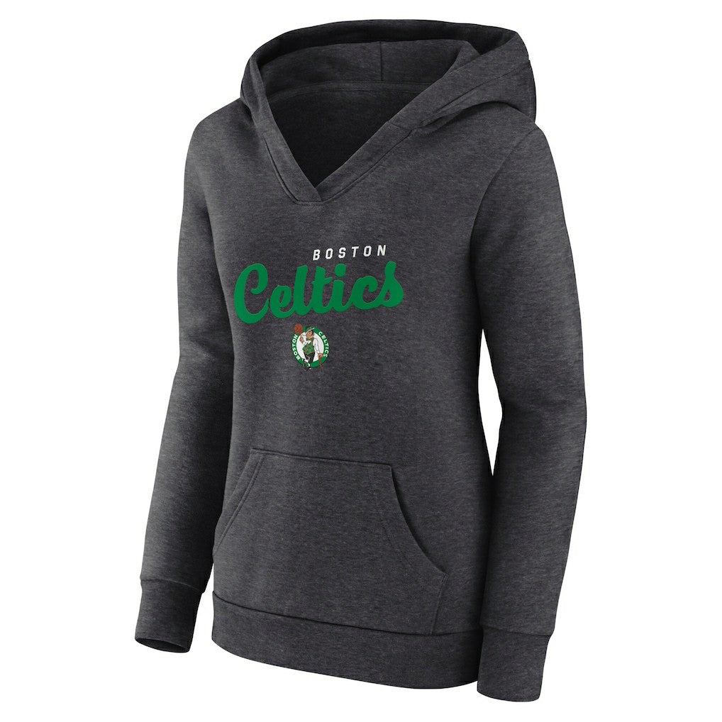 NBA Boston Celtics Logo Athletic Women's Triumphant V-Neck Pullover Hoodie