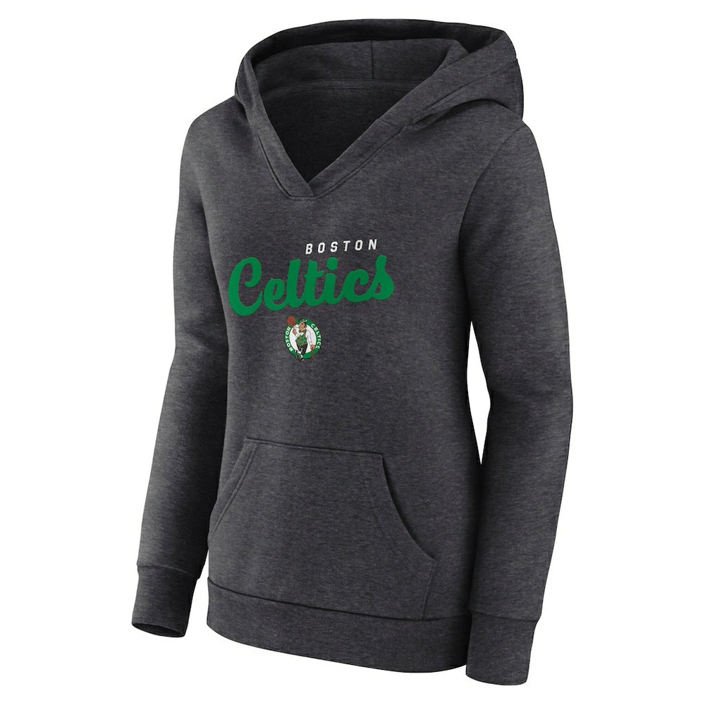 NBA Boston Celtics Logo Athletic Women's Triumphant V-Neck Pullover Hoodie