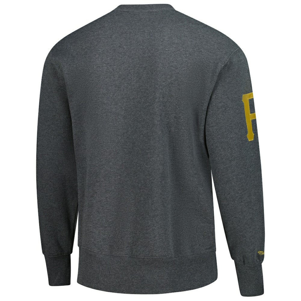 MLB Roberto Clemente Pittsburgh Pirates Mitchell & Ness Legends Collection Vintage Logo Name & Number Fleece Pullover Sweatshirt