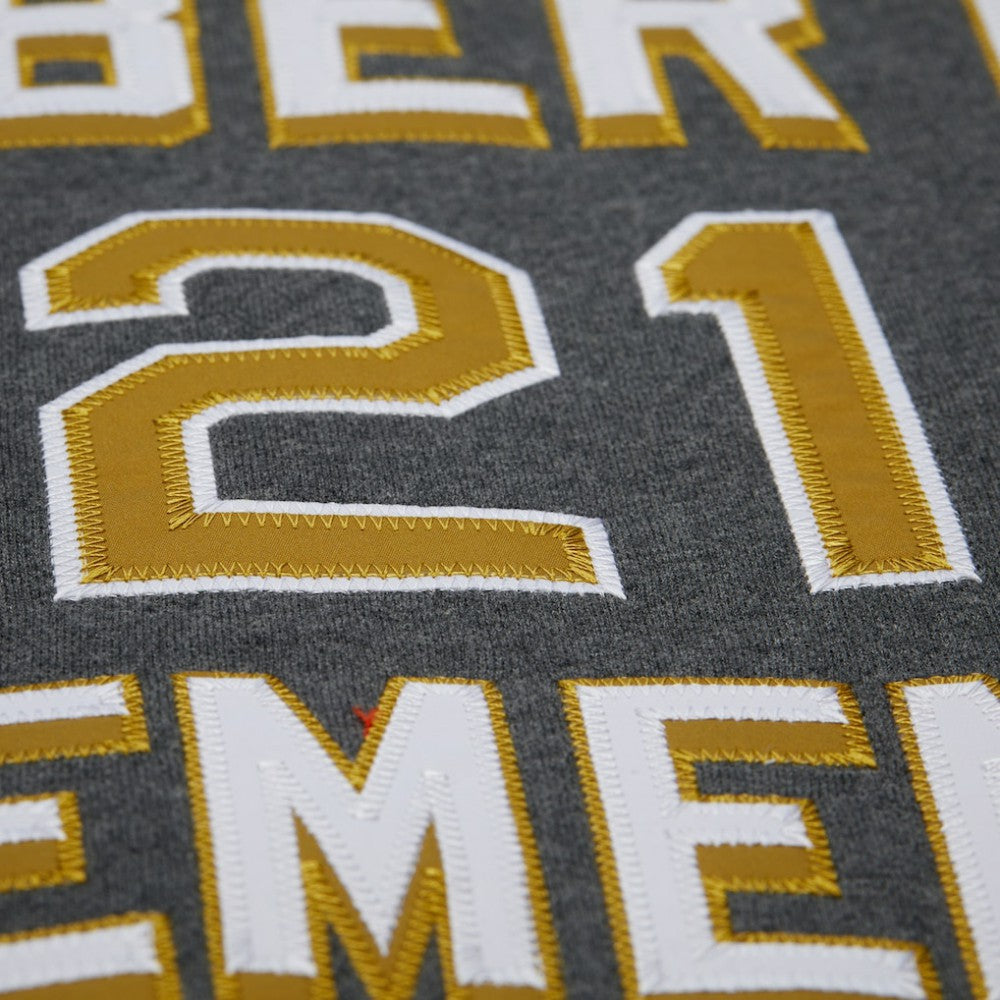 MLB Roberto Clemente Pittsburgh Pirates Mitchell & Ness Legends Collection Vintage Logo Name & Number Fleece Pullover Sweatshirt