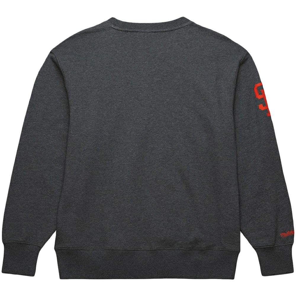 MLB Willie Mays San Francisco Giants Mitchell & Ness Legends Collection Vintage Logo Name & Number Fleece Pullover Sweatshirt