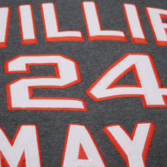 MLB Willie Mays San Francisco Giants Mitchell & Ness Legends Collection Vintage Logo Name & Number Fleece Pullover Sweatshirt