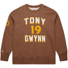 MLB Tony Gwynn San Diego Padres Mitchell & Ness Legends Collection Vintage Logo Name & Number Fleece Pullover Sweatshirt