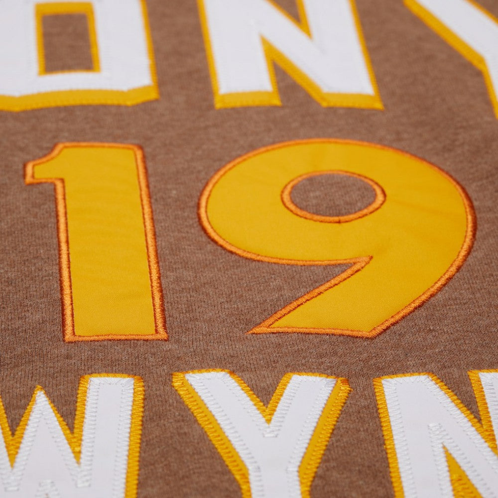 MLB Tony Gwynn San Diego Padres Mitchell & Ness Legends Collection Vintage Logo Name & Number Fleece Pullover Sweatshirt