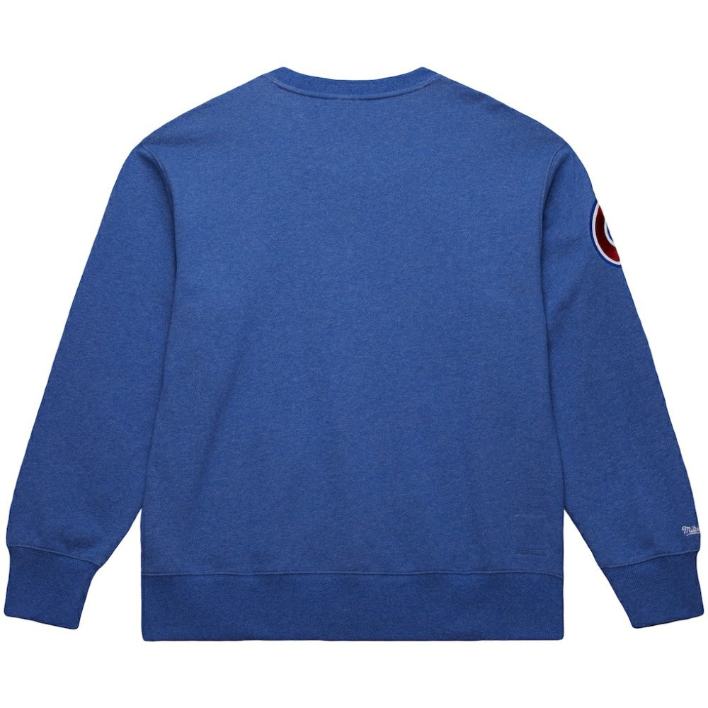 MLB Hank Aaron Atlanta Braves Mitchell & Ness Legends Collection Vintage Logo Fleece Name & Number Pullover Sweatshirt