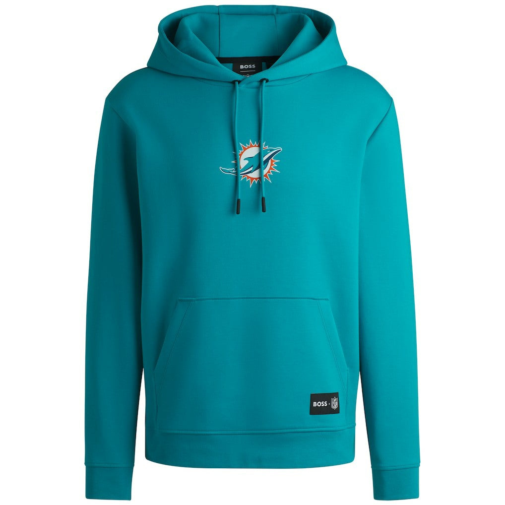 Hugo Boss Unisex Woodson Tri-Blend Hoodie - Miami Dolphins