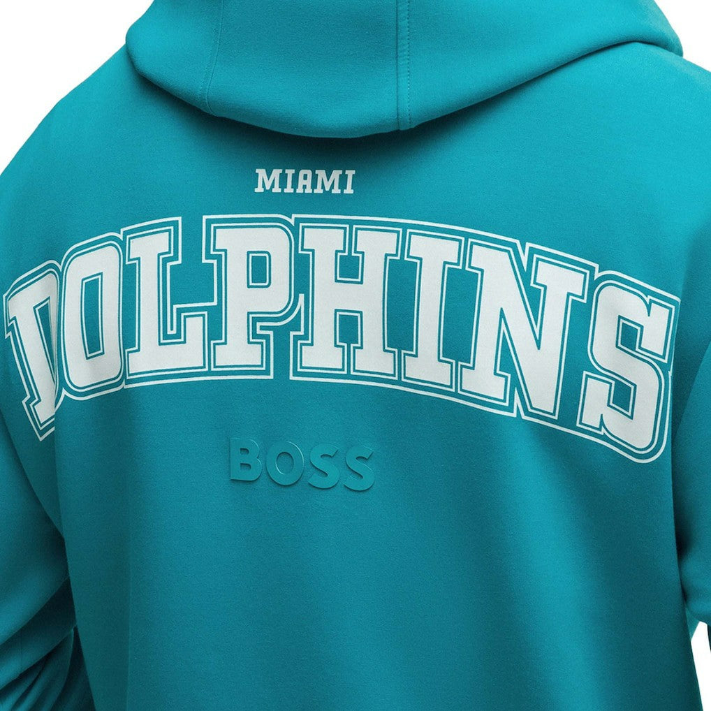 Hugo Boss Unisex Woodson Tri-Blend Hoodie - Miami Dolphins