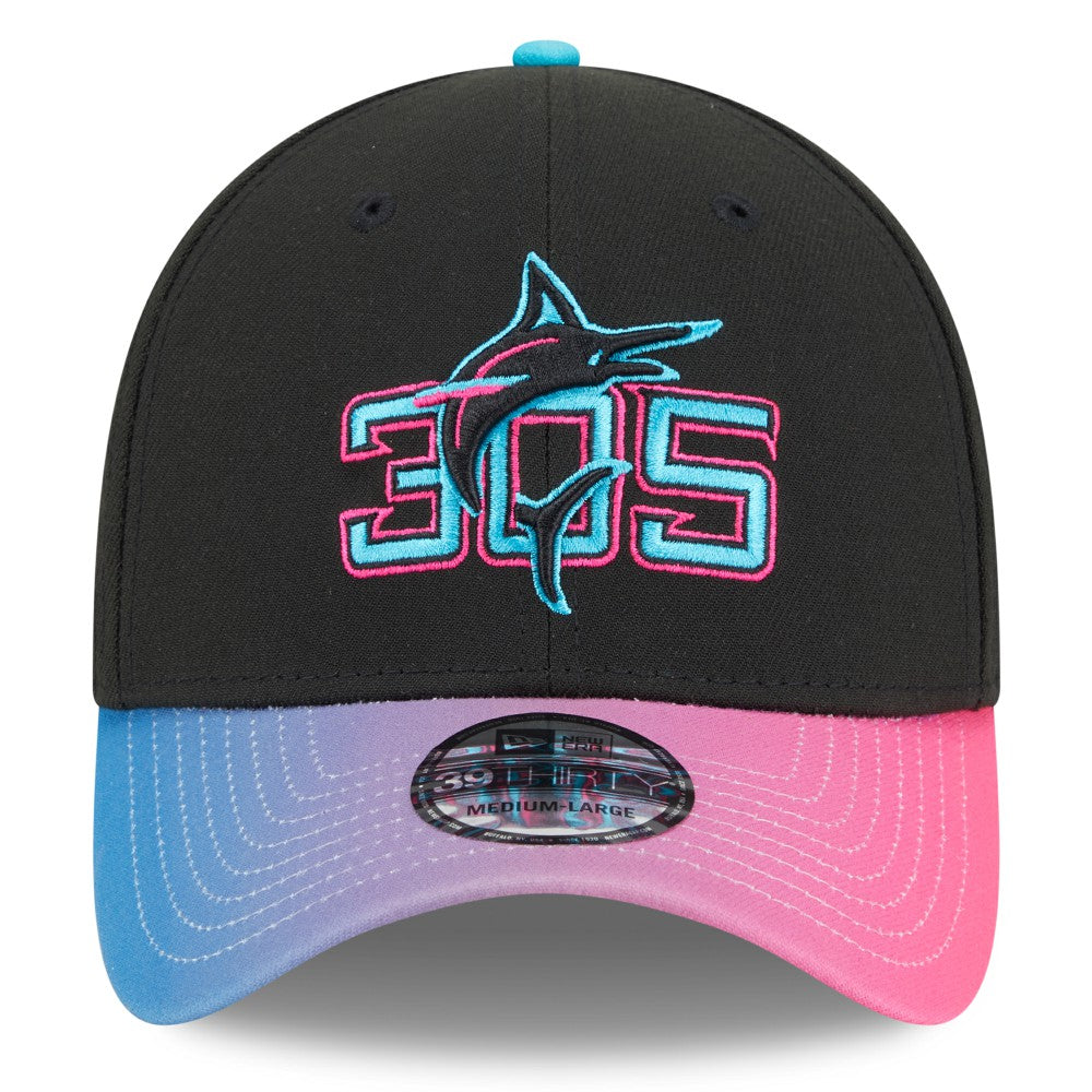 MLB Miami Marlins New Era 2025 City Connect 39THIRTY Flex Hat