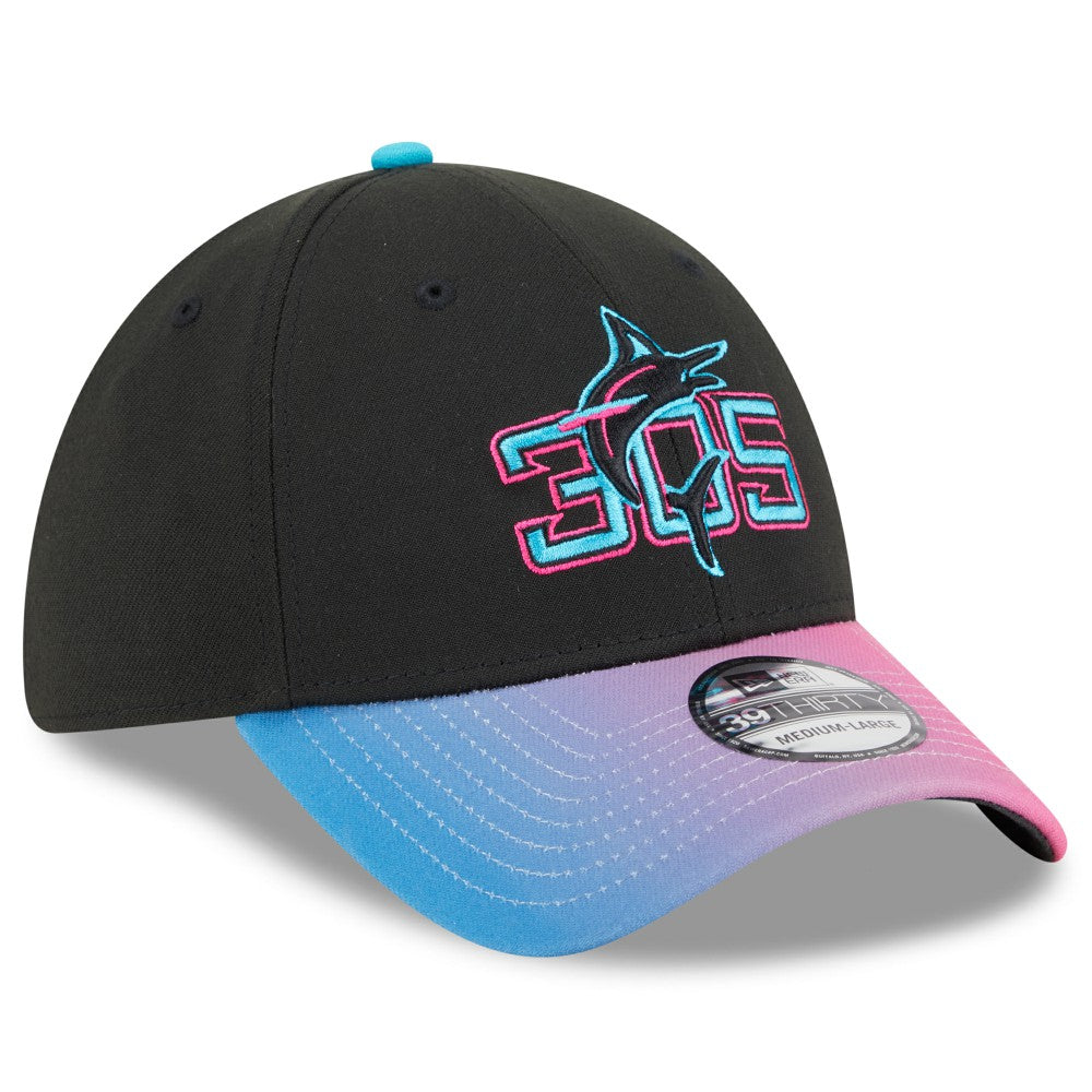 MLB Miami Marlins New Era 2025 City Connect 39THIRTY Flex Hat