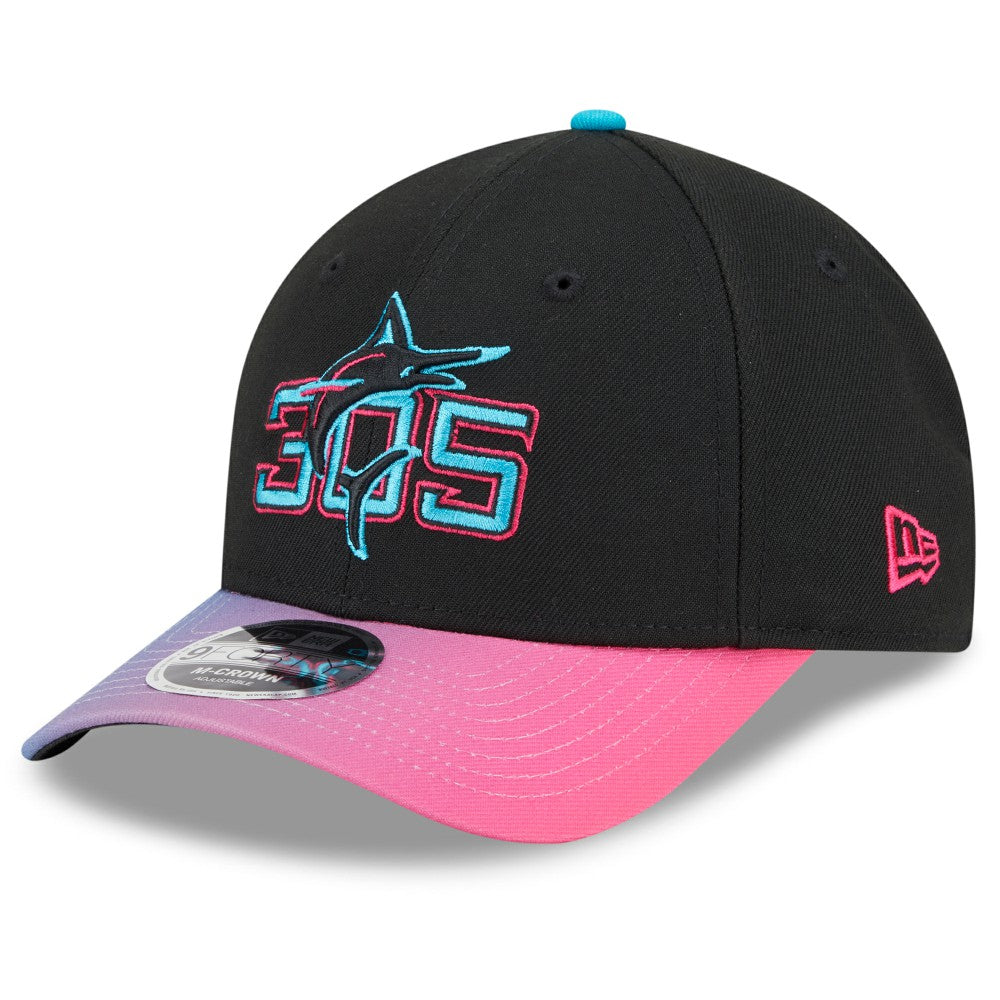 MLB Miami Marlins New Era 2025 City Connect 9FORTY M-Crown Adjustable Hat