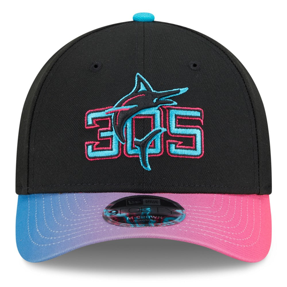 MLB Miami Marlins New Era 2025 City Connect 9FORTY M-Crown Adjustable Hat