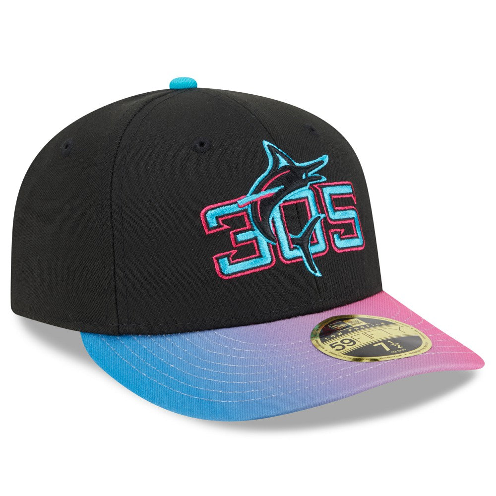 MLB Miami Marlins New Era 2025 City Connect Low Profile 59FIFTY Fitted Hat