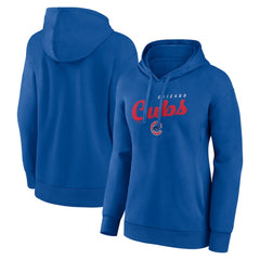 MLB Chicago Cubs Logo Athletic Women's Logo Triumphant V-Neck Pullover Hoodie