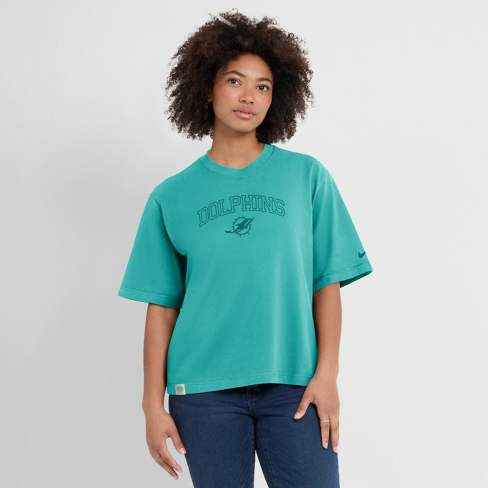 Women's Glory Arch Boxy T-Shirt - Miami Dolphins