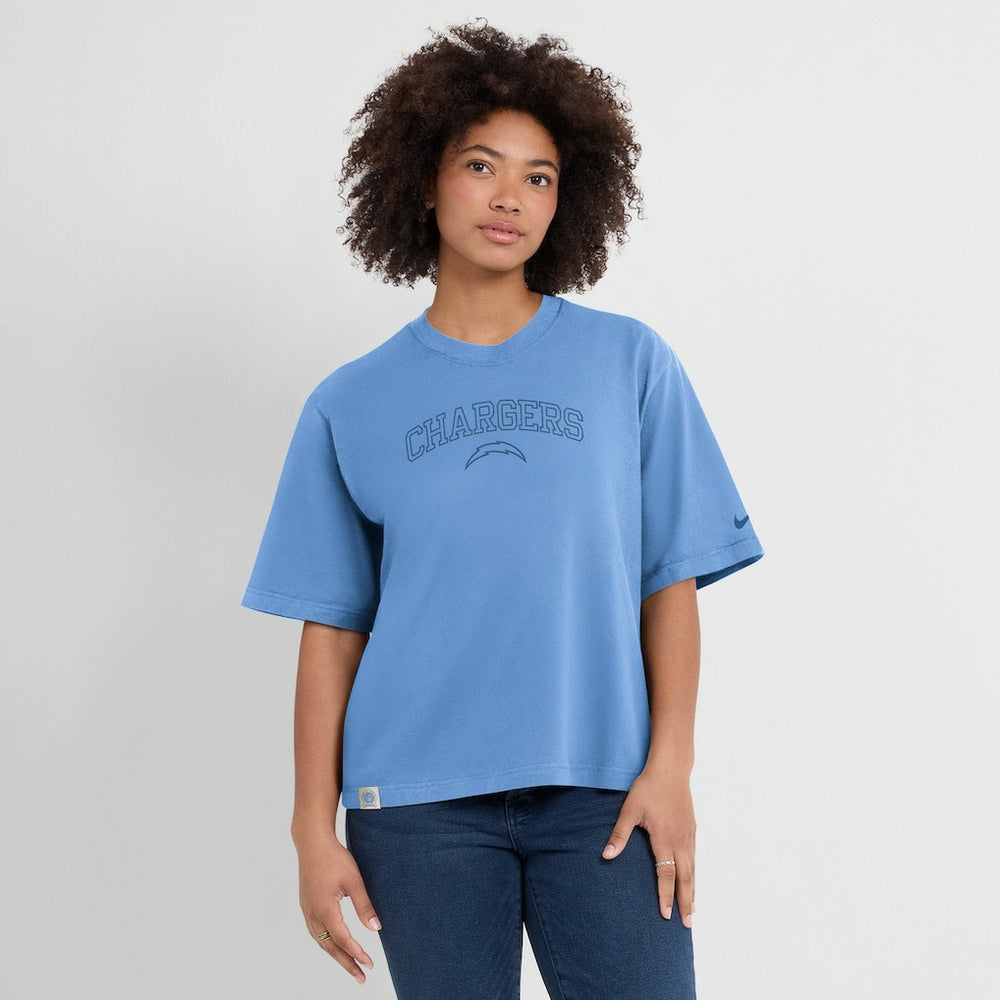 Women's Glory Arch Boxy T-Shirt - Los Angeles Chargers