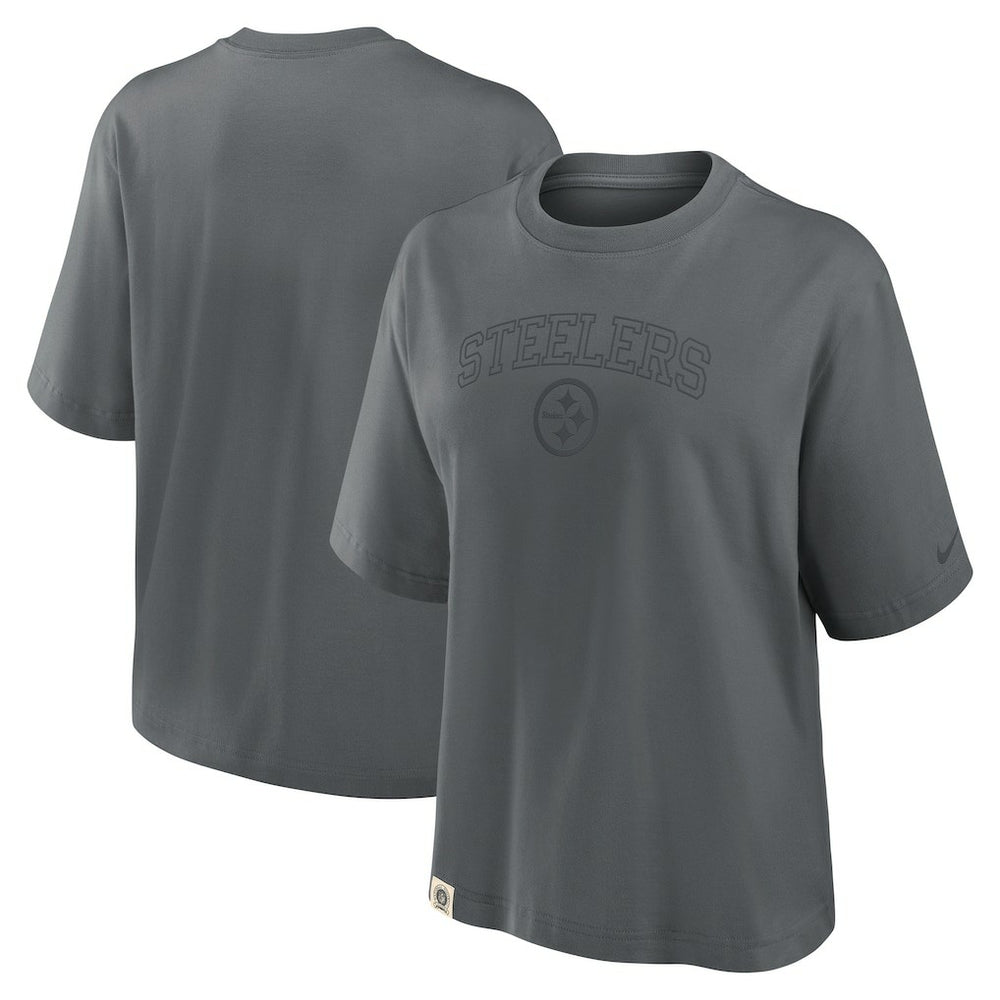 Women's Glory Arch Boxy T-Shirt - Pittsburgh Steelers
