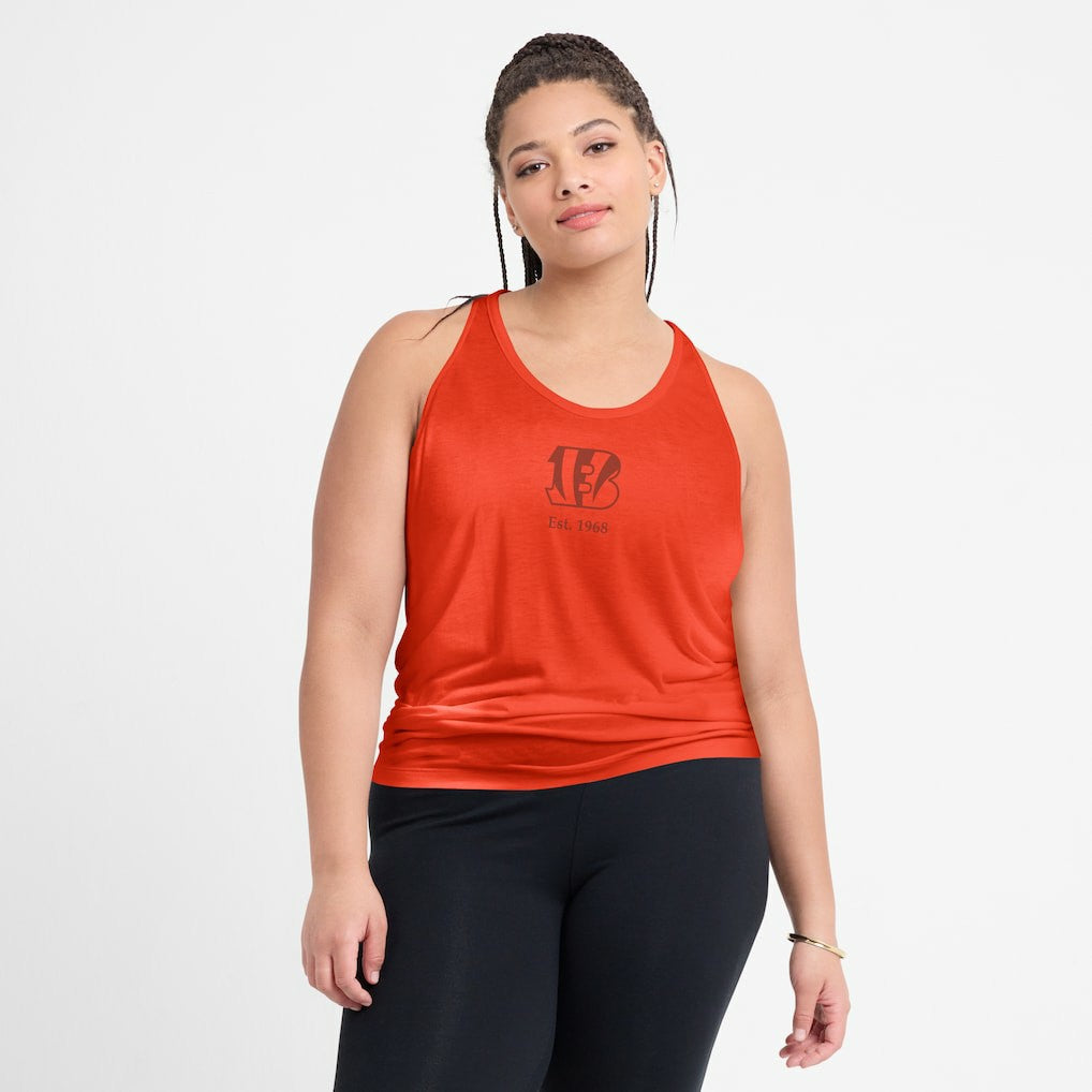Women's Glory Open-Back Crisscross Dri-FIT Tank Top - Cincinnati Bengals