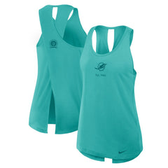 Women's Glory Open-Back Crisscross Dri-FIT Tank Top - Miami Dolphins