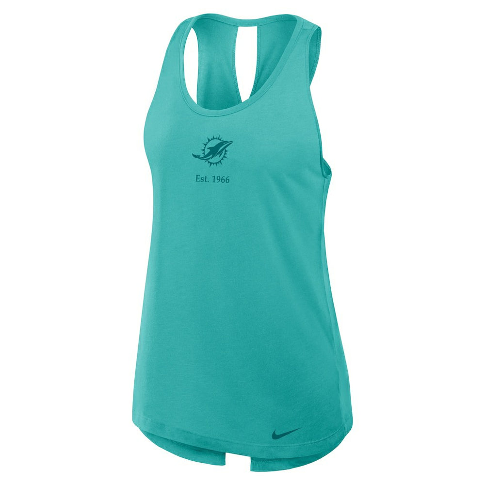 Women's Glory Open-Back Crisscross Dri-FIT Tank Top - Miami Dolphins