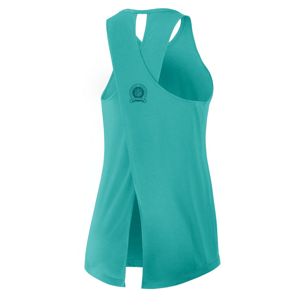 Women's Glory Open-Back Crisscross Dri-FIT Tank Top - Miami Dolphins