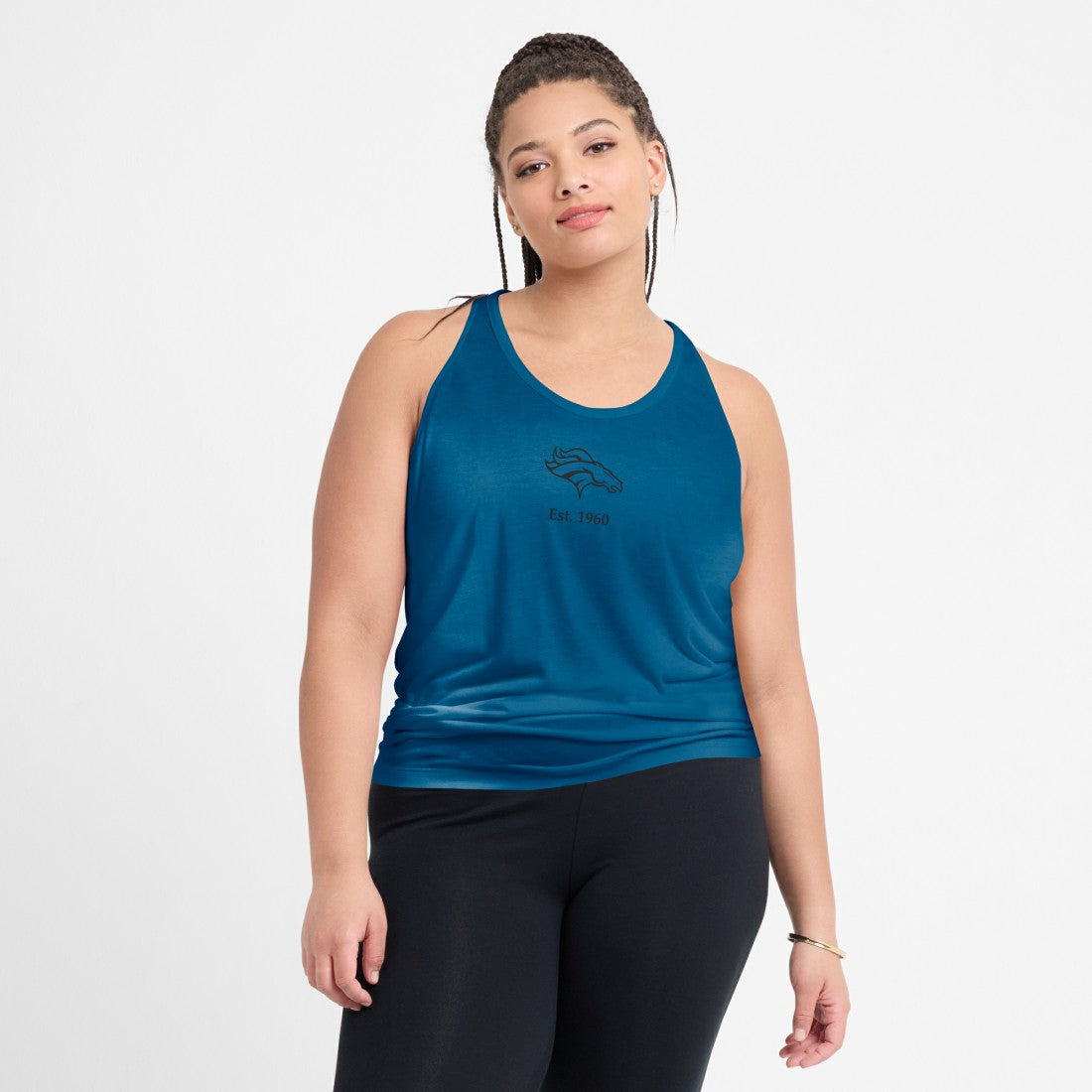 Women's Glory Open-Back Crisscross Dri-FIT Tank Top - Denver Broncos