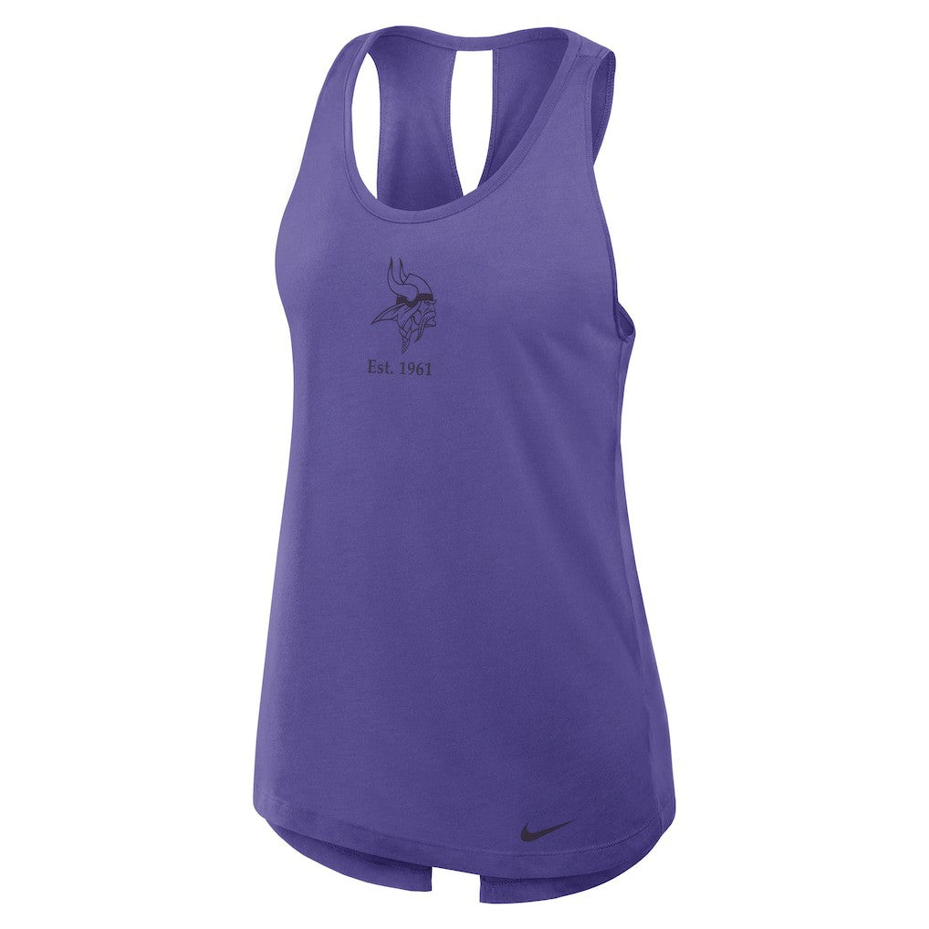 Women's Glory Open-Back Crisscross Dri-FIT Tank Top - Minnesota Vikings