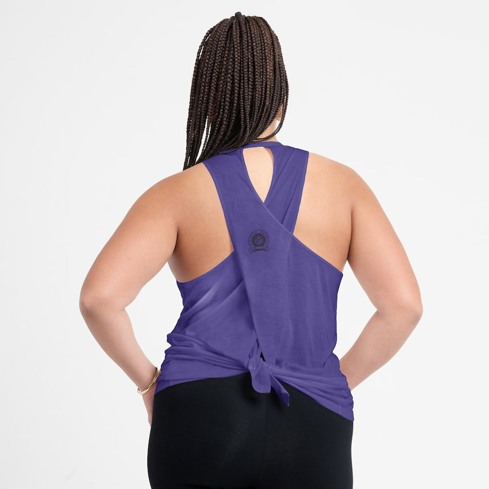 Women's Glory Open-Back Crisscross Dri-FIT Tank Top - Minnesota Vikings