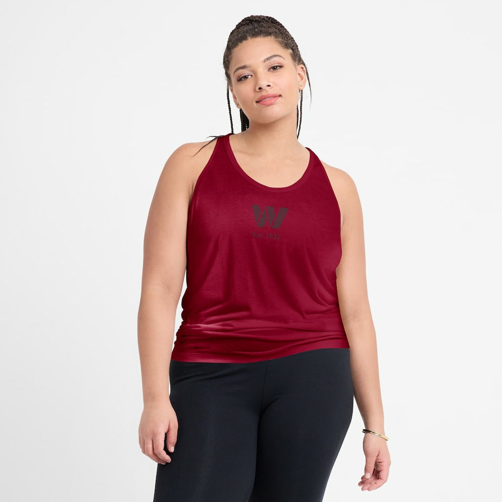 Women's Glory Open-Back Crisscross Dri-FIT Tank Top - Washington Commanders