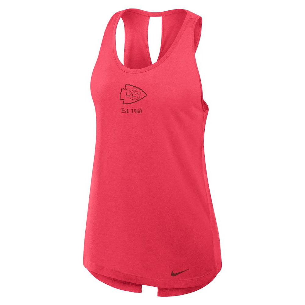 Women's Glory Open-Back Crisscross Dri-FIT Tank Top - Kansas City Chiefs