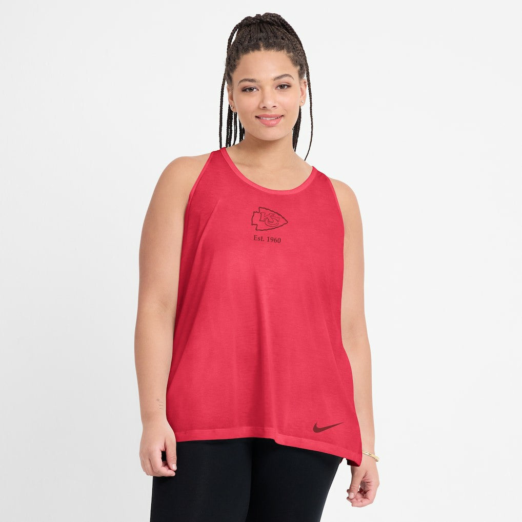 Women's Glory Open-Back Crisscross Dri-FIT Tank Top - Kansas City Chiefs
