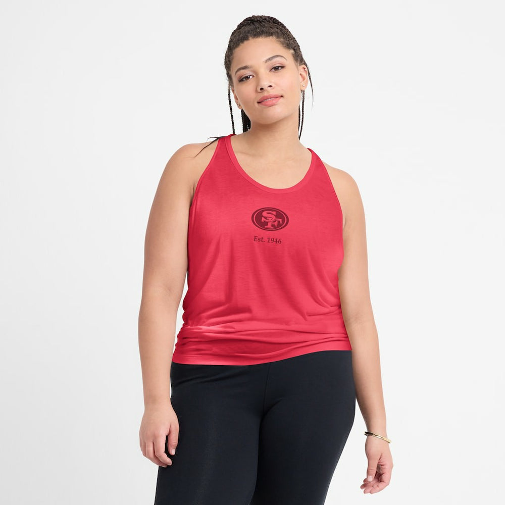 Women's Glory Open-Back Crisscross Dri-FIT Tank Top - San Francisco 49ers