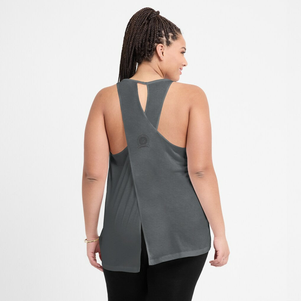Women's Glory Open-Back Crisscross Dri-FIT Tank Top - Las Vegas Raiders