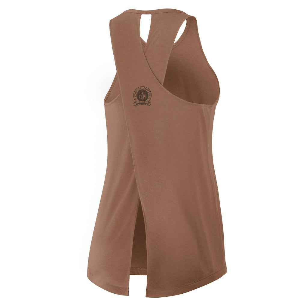 Women's Glory Open-Back Crisscross Dri-FIT Tank Top - Cleveland Browns